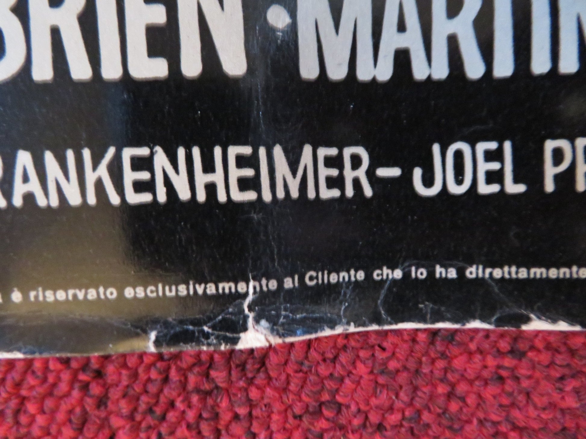 SEVEN DAYS IN MAY - B ITALIAN FOTOBUSTA POSTER BURT LANCASTER KIRK DOUGLAS 1964 Rendezvous Cinema Movie posters