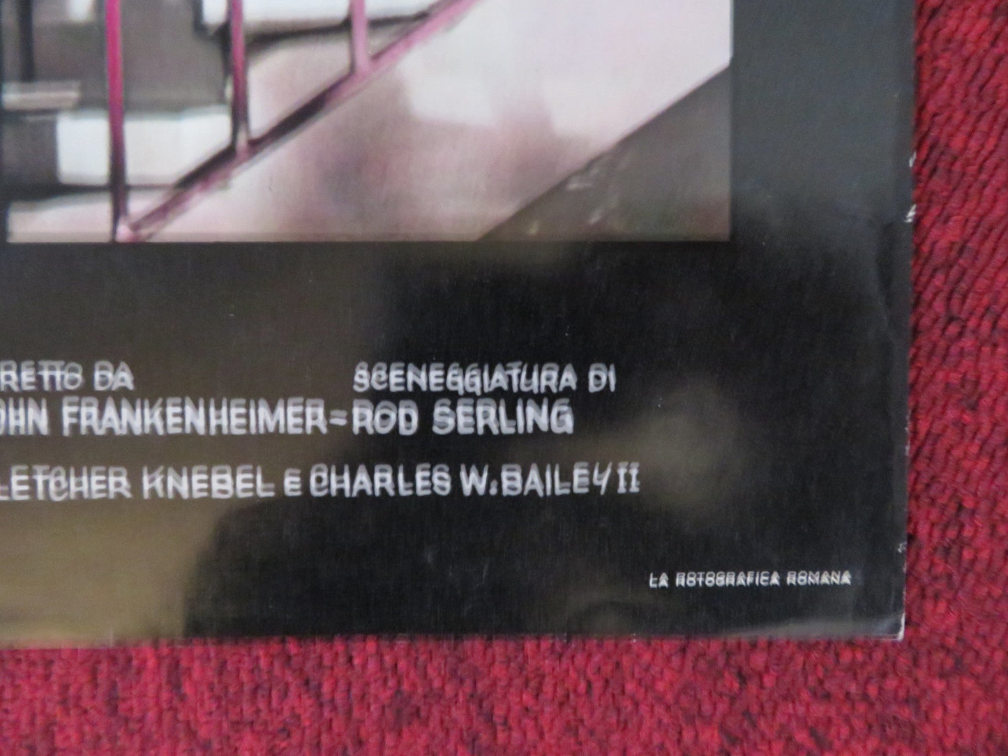 SEVEN DAYS IN MAY - B ITALIAN FOTOBUSTA POSTER BURT LANCASTER KIRK DOUGLAS 1964 Rendezvous Cinema Movie posters