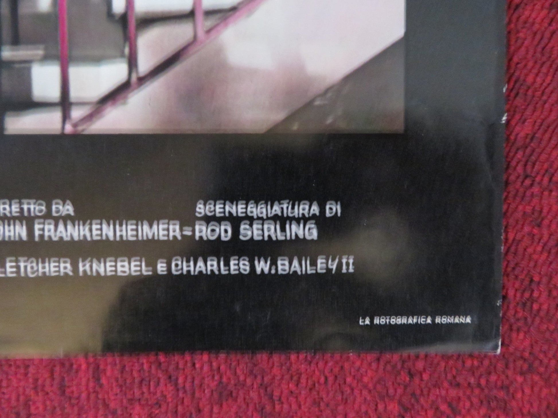 SEVEN DAYS IN MAY - B ITALIAN FOTOBUSTA POSTER BURT LANCASTER KIRK DOUGLAS 1964 Rendezvous Cinema Movie posters