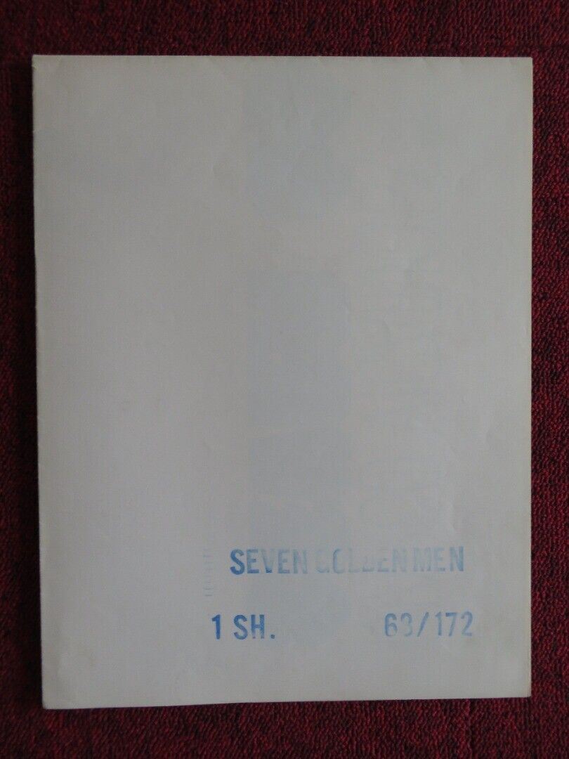 SEVEN GOLDEN MEN FOLDED US ONE SHEET POSTER ROSSANA PODESTA 1968 Movie posters