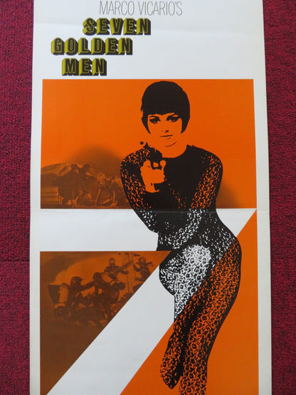 SEVEN GOLDEN MEN US INSERT (14"x 36") POSTER ROSSANA PODESTA PHILIPPE LEROY 1968 Rendezvous Cinema Movie posters