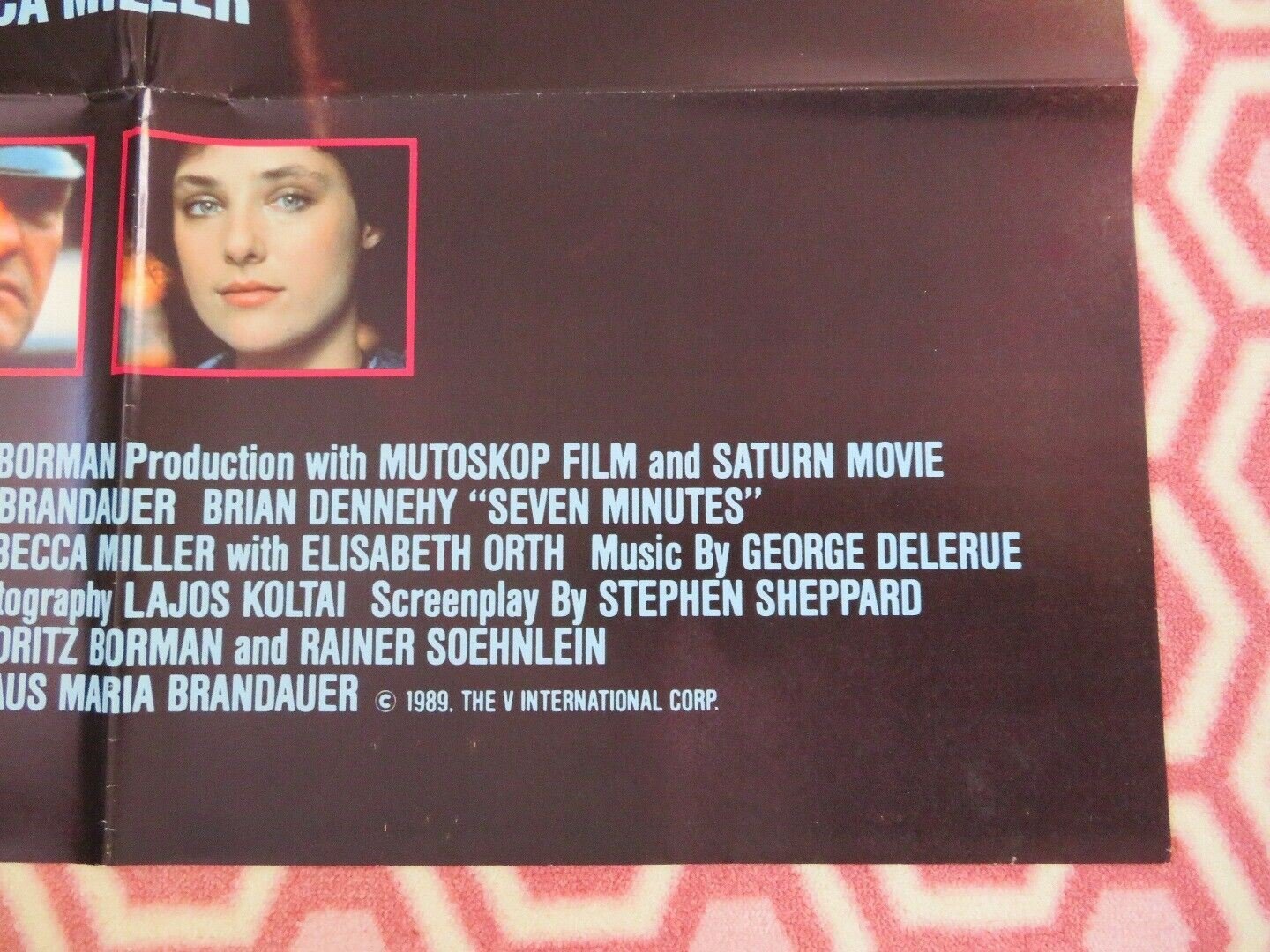 SEVEN MINUTES US ONE SHEET POSTER BRIAN DENNEHY KLAUS MARIA BRANDAUER Movie posters