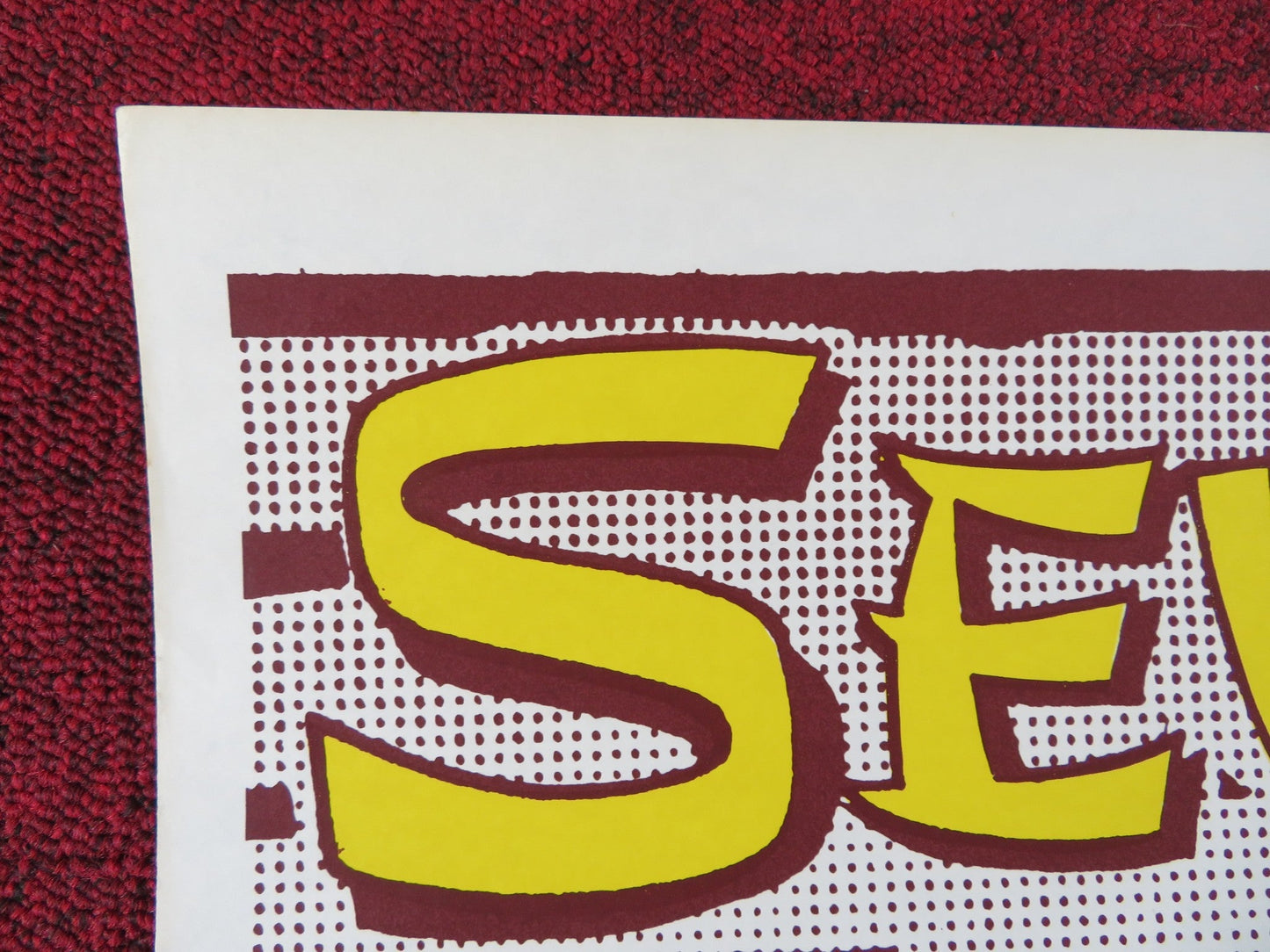 SEVEN NIGHTS IN JAPAN FOLDED UK ONE SHEET POSTER MICHAEL YORK HIDEMI AOKI 1976 Rendezvous Cinema Movie posters