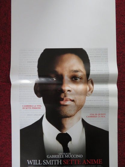 SEVEN POUNDS ITALIAN LOCANDINA POSTER WILL SMITH ROSARIO DAWSON 2009 Rendezvous Cinema Movie posters