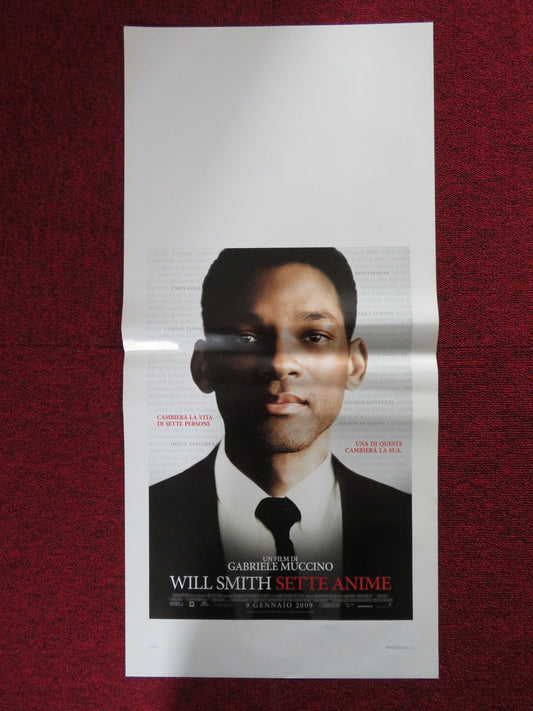 SEVEN POUNDS ITALIAN LOCANDINA POSTER WILL SMITH ROSARIO DAWSON 2009 Rendezvous Cinema Movie posters