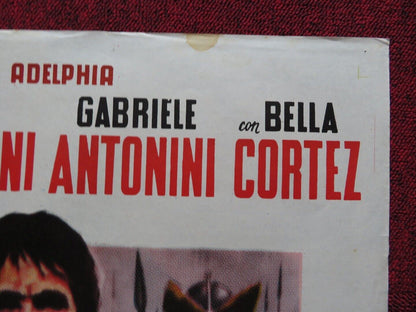 SEVEN REVENGES FOLDED ARGENTINA ONE SHEET POSTER 29" x 43.5 " ED FURY 1961 Movie posters