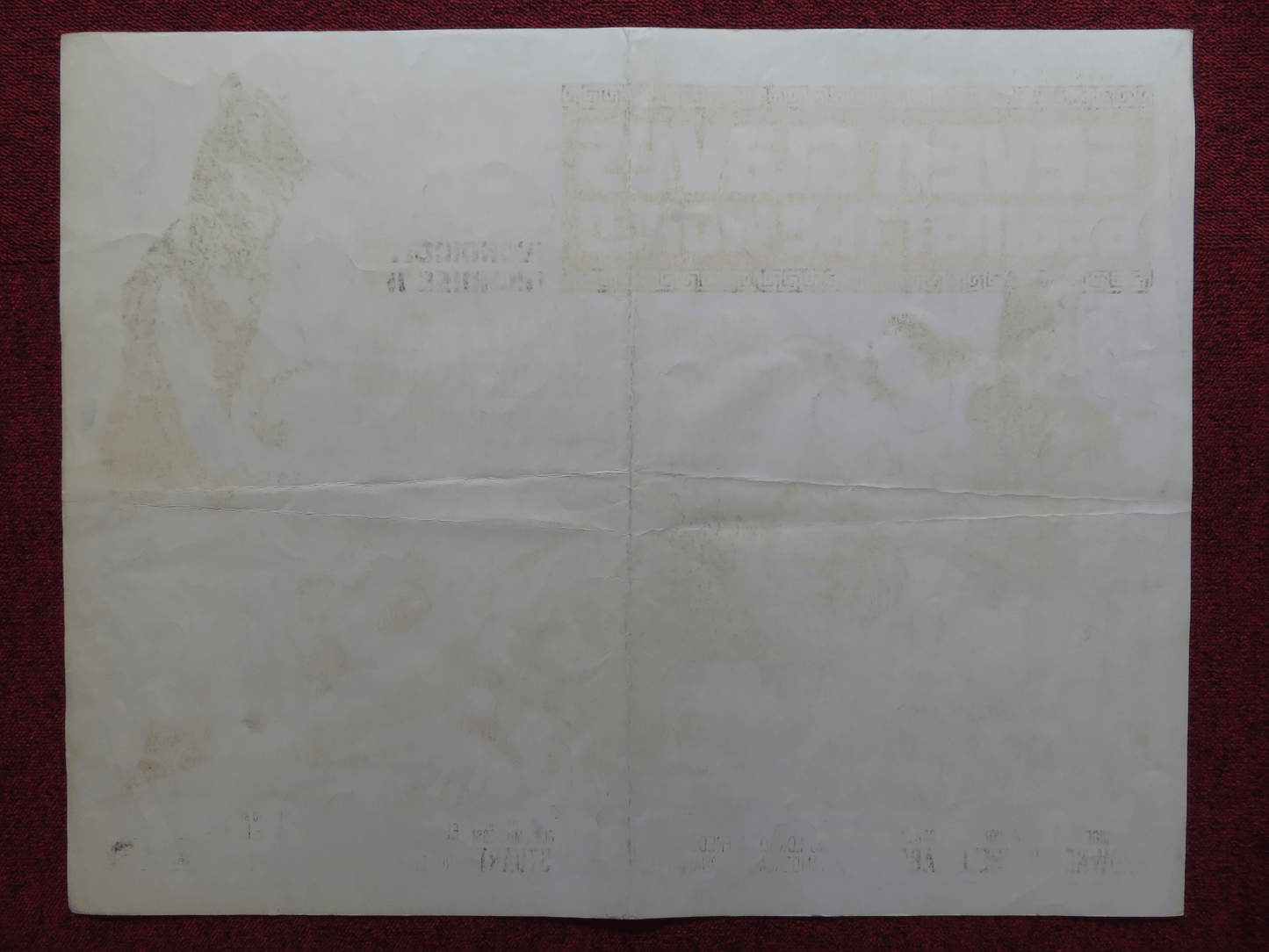 SEVEN SLAVES AGAINST ROME US HALF SHEET (22"x 28") POSTER ROGER BROWNE 1964 Rendezvous Cinema Movie posters