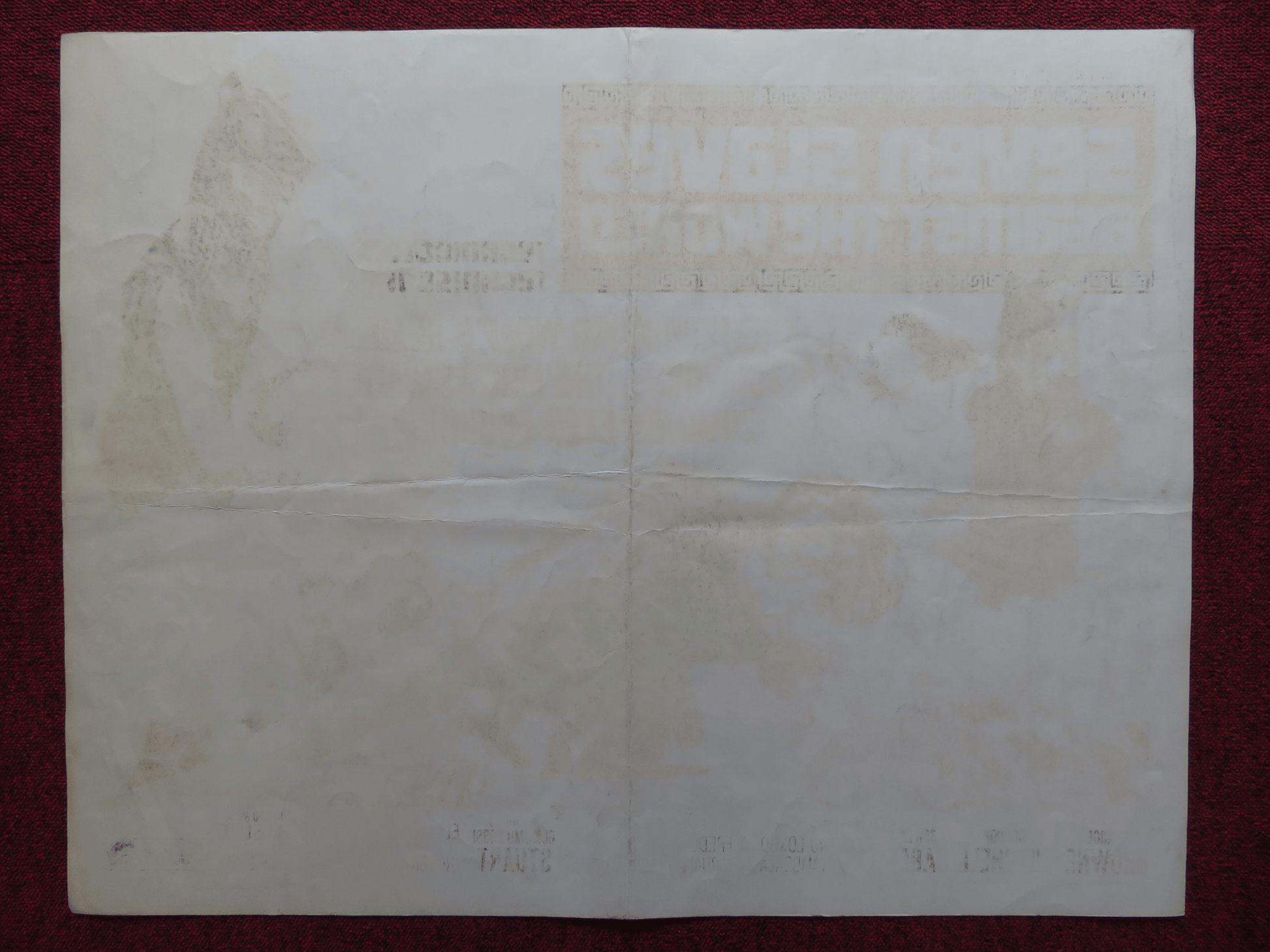 SEVEN SLAVES AGAINST ROME US HALF SHEET (22"x 28") POSTER ROGER BROWNE 1964 Rendezvous Cinema Movie posters