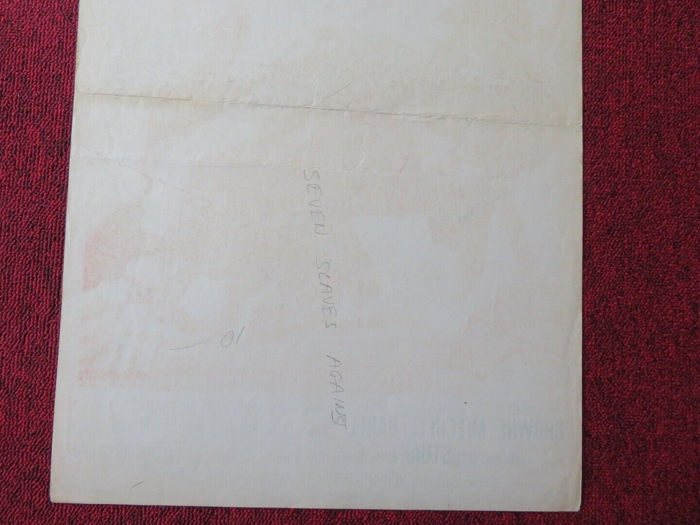 SEVEN SLAVES AGAINST THE WORLD US INSERT (14"x 36") POSTER ROGER BROWNE 1965 Movie posters