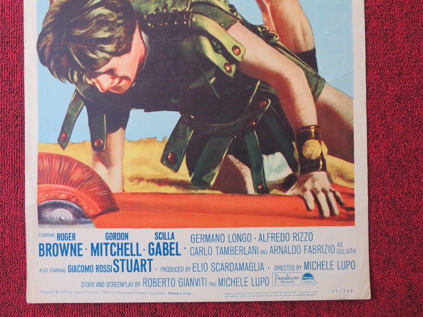 SEVEN SLAVES AGAINST THE WORLD US INSERT (14"x 36") POSTER ROGER BROWNE 1965 Movie posters