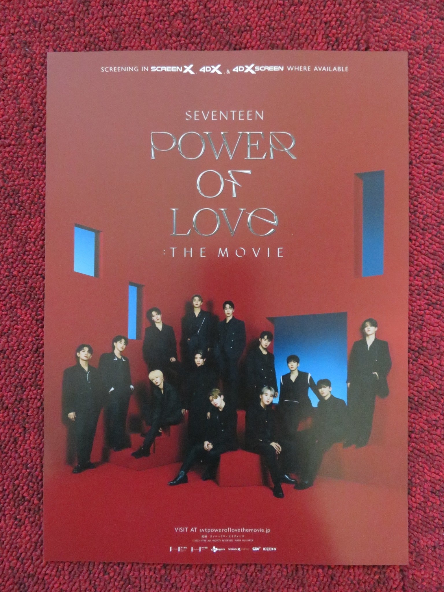 SEVENTEEN POWER OF LOVE JAPANESE CHIRASHI (B5) POSTER OH YOON - DONG 2022 Rendezvous Cinema Movie posters