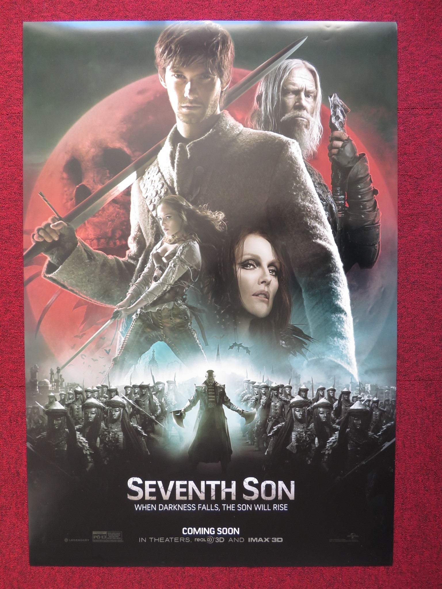 SEVENTH SON US ONE SHEET ROLLED POSTER BEN BARNES JULIANNE MOORE 2014 Rendezvous Cinema Movie posters