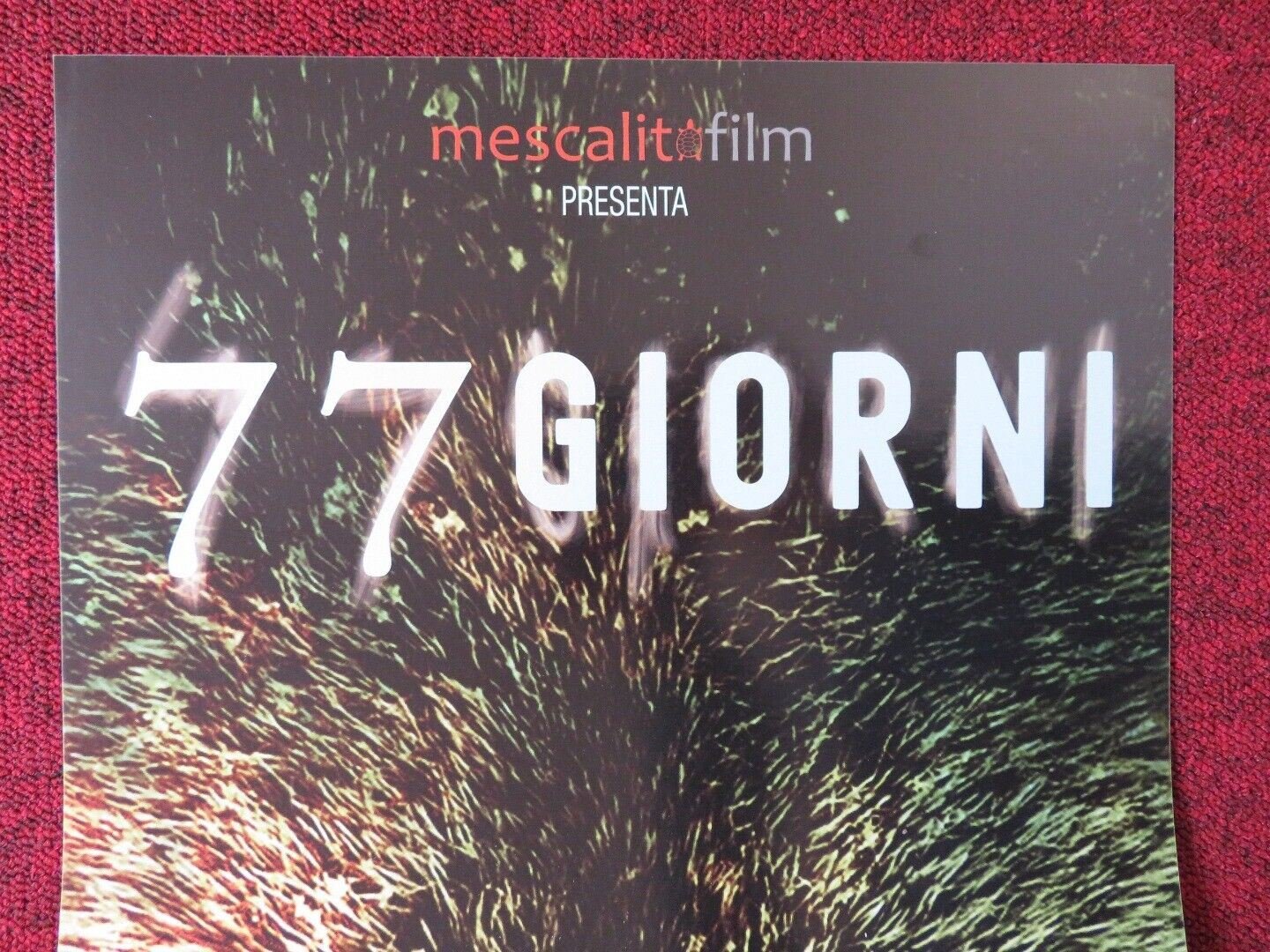 SEVENTY - SEVEN DAYS ITALIAN LOCANDINA (26.5"x12.5") POSTER HANTANG ZHAO 2017 Movie posters