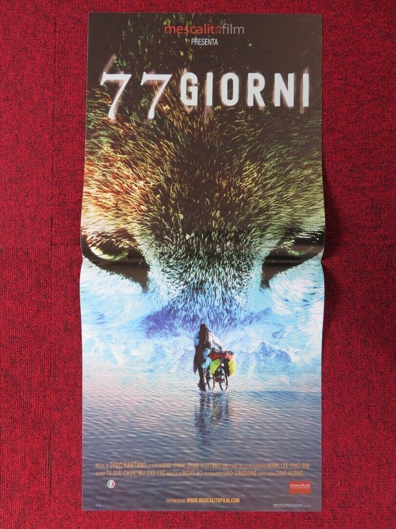 SEVENTY - SEVEN DAYS ITALIAN LOCANDINA (26.5"x12.5") POSTER HANTANG ZHAO 2017 Movie posters