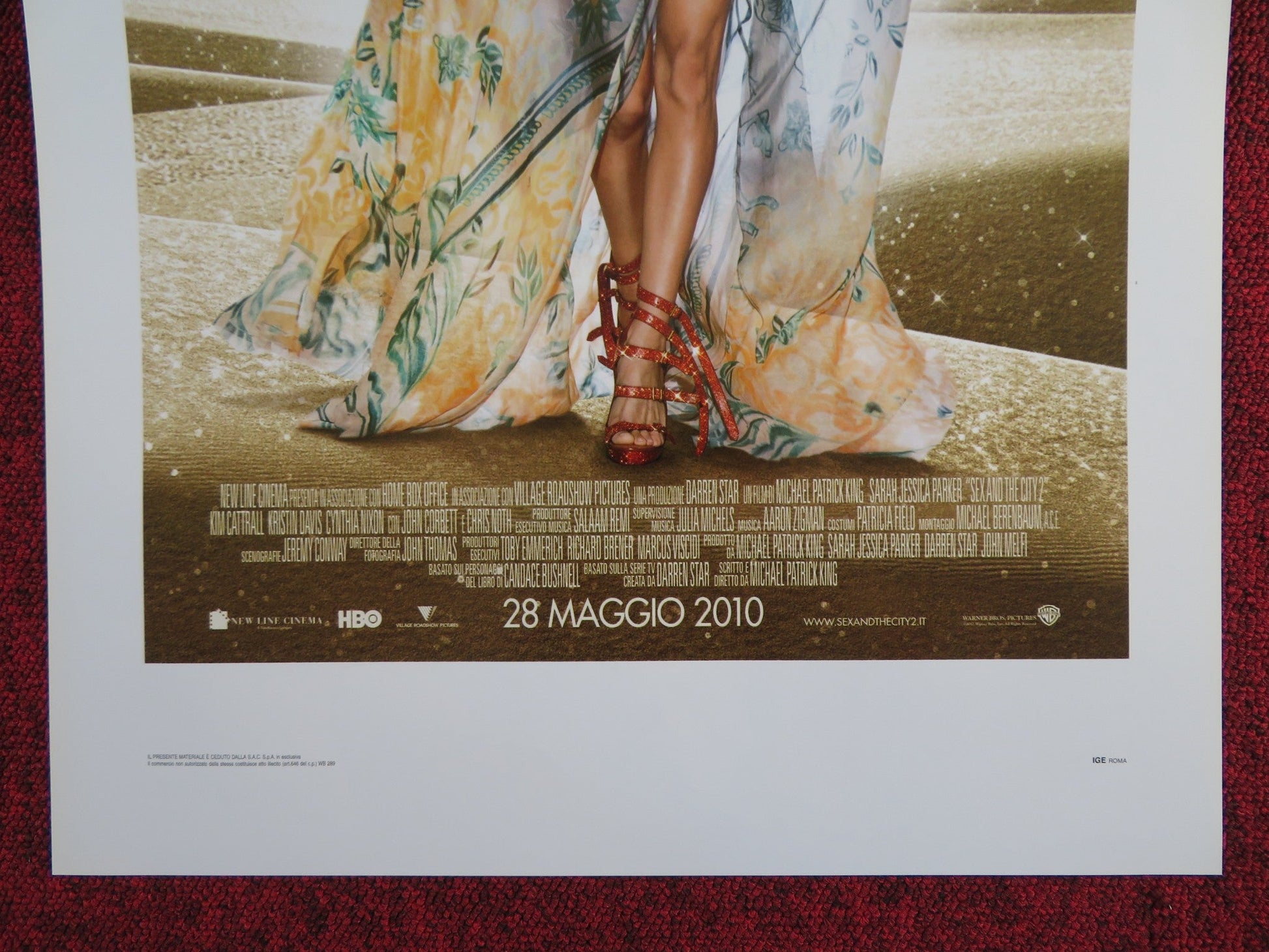 SEX AND THE CITY 2 ITALIAN LOCANDINA POSTER SARAH JESSICA PARKER 2010 Rendezvous Cinema Movie posters