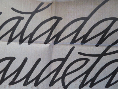 SEX AND VIOLENCE FOLDED SPANISH POSTER MARINA LANGER XABIER ELORRIAGA 1978 Rendezvous Cinema Movie posters