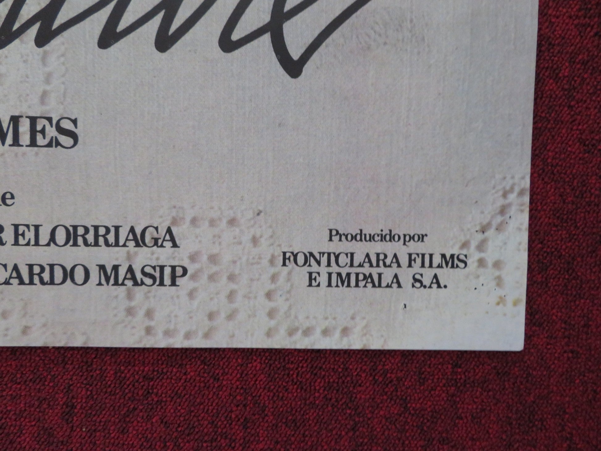 SEX AND VIOLENCE FOLDED SPANISH POSTER MARINA LANGER XABIER ELORRIAGA 1978 Rendezvous Cinema Movie posters