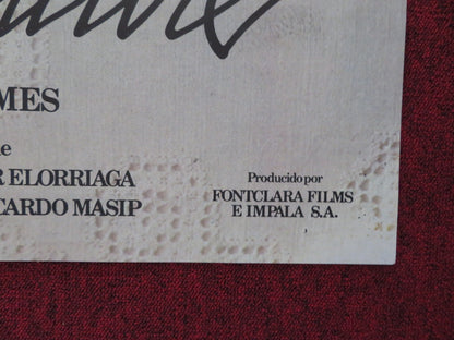 SEX AND VIOLENCE FOLDED SPANISH POSTER MARINA LANGER XABIER ELORRIAGA 1978 Rendezvous Cinema Movie posters