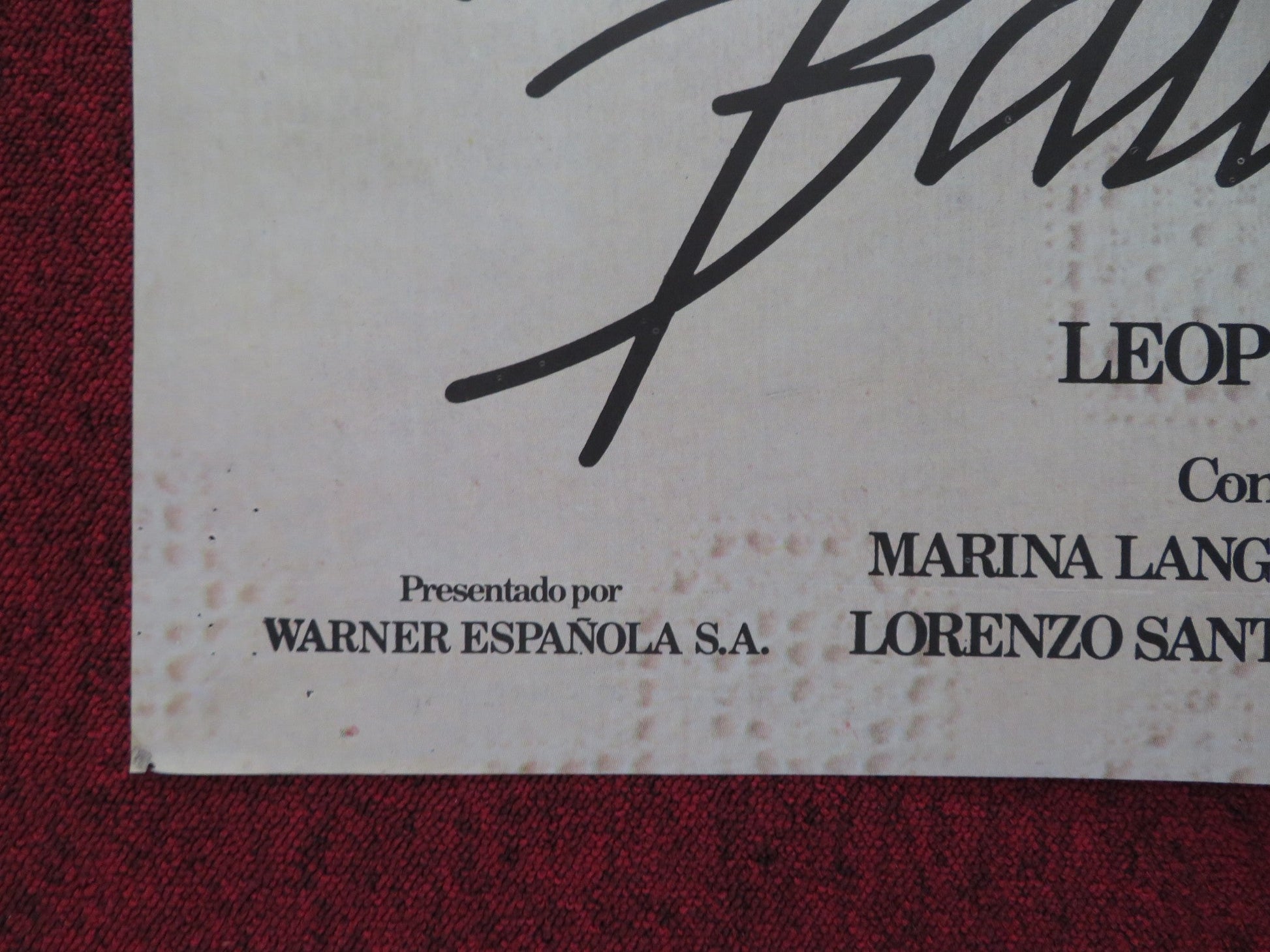 SEX AND VIOLENCE FOLDED SPANISH POSTER MARINA LANGER XABIER ELORRIAGA 1978 Rendezvous Cinema Movie posters