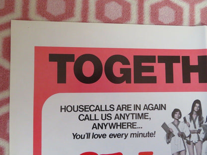 SEX CLINIC '74 / MASSAGE PARLOR '73 DOUBLE BILL FOLDED US ONE SHEET POSTER 1975 Movie posters