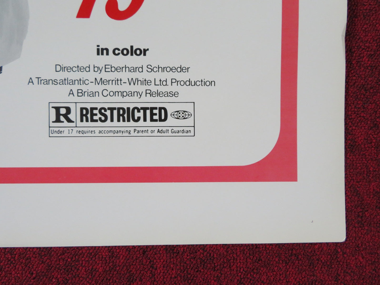 SEX CLINIC '74 /MASSAGE PARLOR '73 DOUBLE US TRI FOLDED ONE SHEET ROLLED POSTER Rendezvous Cinema Movie posters