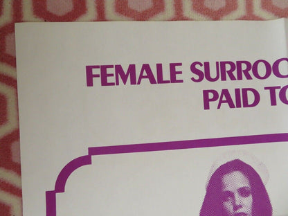 SEX CLINIC GIRLS FOLDED US ONE SHEET POSTER VERONICA CLAIRE ERIKA INGERS 1974 - Rendezvous Cinema