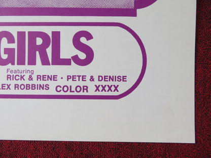 SEX CLINIC GIRLS US TRI FOLDED ONE SHEET ROLLED POSTER VERONICA CLARE 1974 Rendezvous Cinema Movie posters