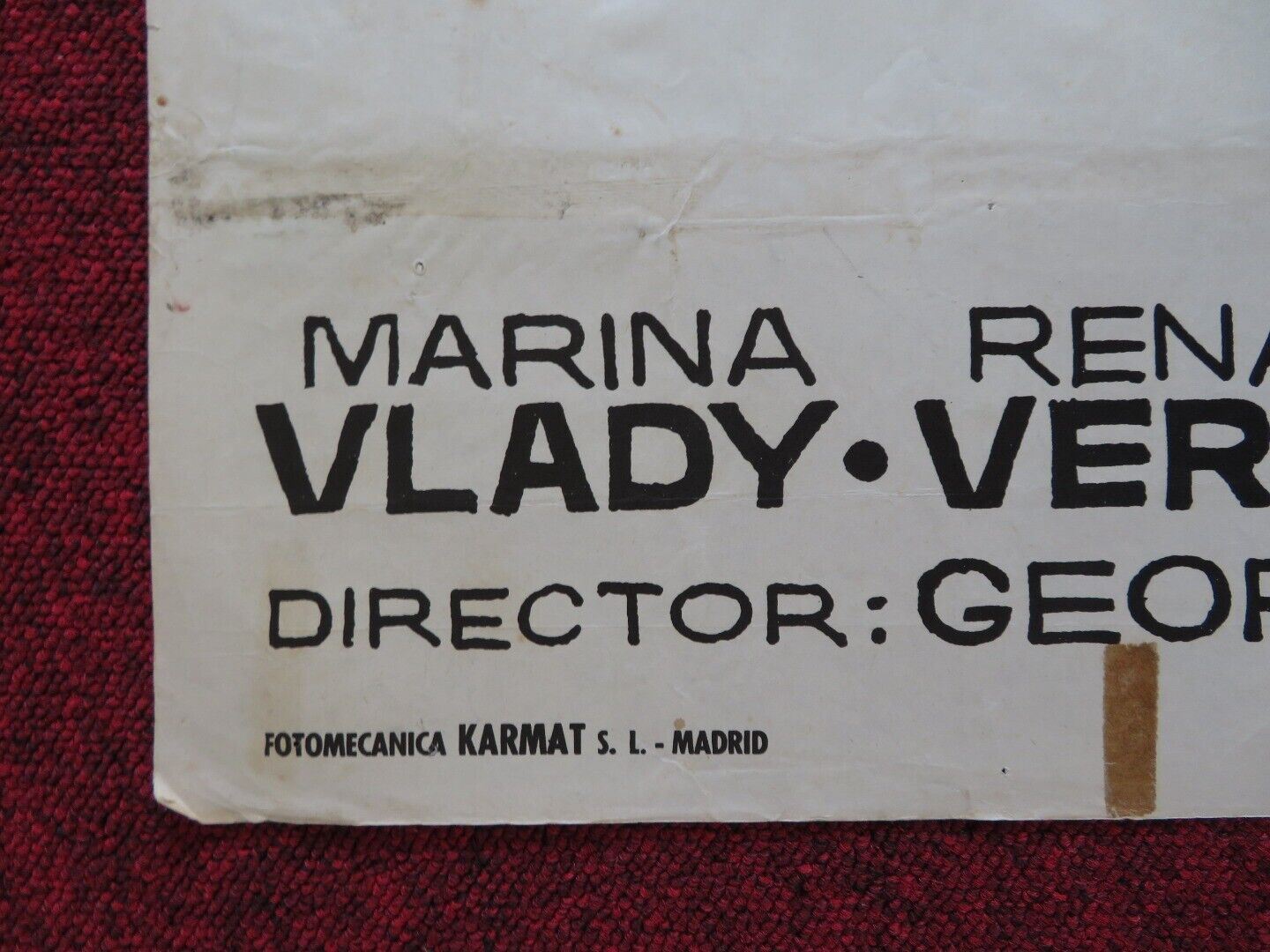 SEX IS MY GAME SPANISH ROLLED POSTER MARINA VLADY RENAUD VERLEY 1971 Movie posters