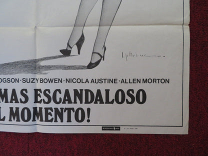 SEX THROUGH THE AGES FOLDED SPANISH POSTER PAMELA MANSON CHARLES HODGSON 1974 Rendezvous Cinema Movie posters