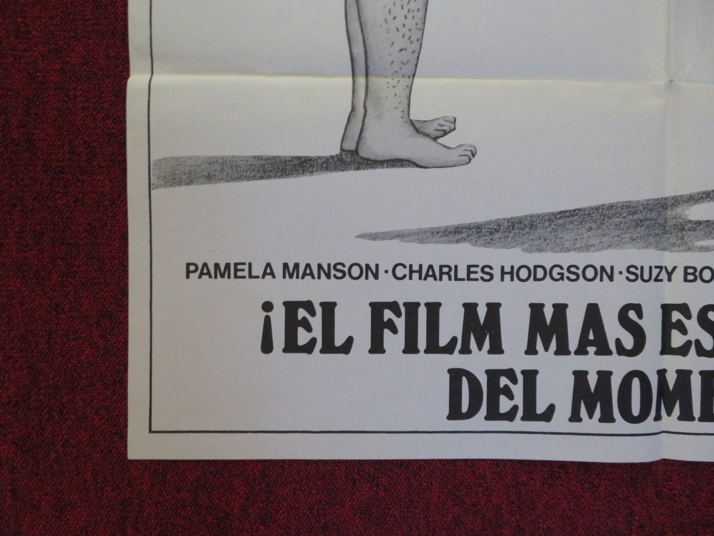 SEX THROUGH THE AGES FOLDED SPANISH POSTER PAMELA MANSON CHARLES HODGSON 1974 Rendezvous Cinema Movie posters