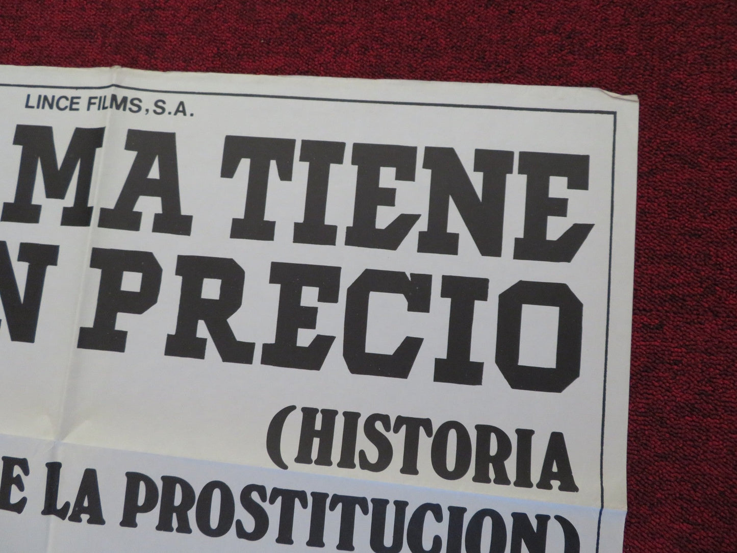 SEX THROUGH THE AGES FOLDED SPANISH POSTER PAMELA MANSON CHARLES HODGSON 1974 Rendezvous Cinema Movie posters