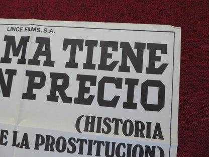 SEX THROUGH THE AGES FOLDED SPANISH POSTER PAMELA MANSON CHARLES HODGSON 1974 Rendezvous Cinema Movie posters