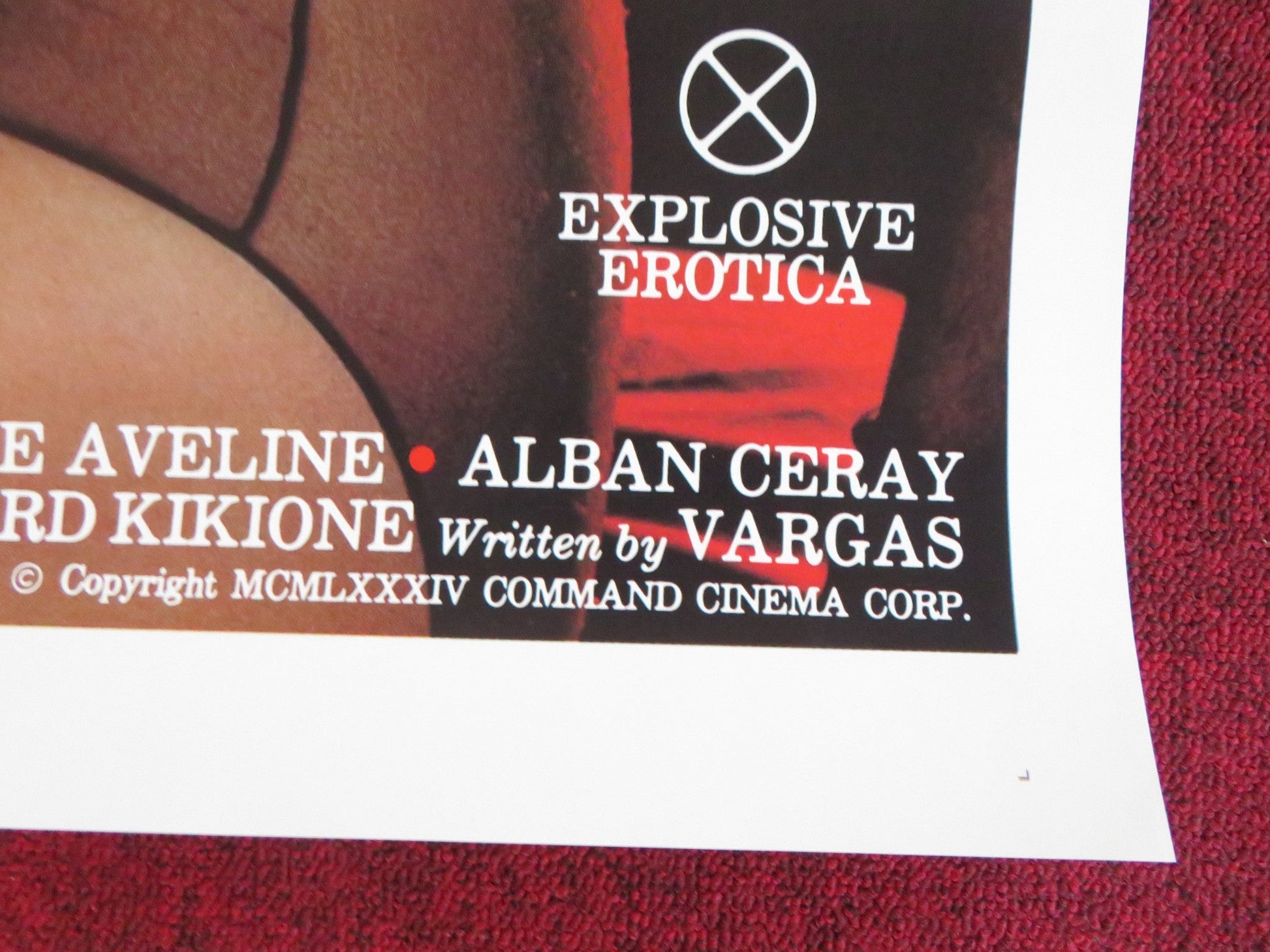 SEXTASY / JOUIR! US ONE SHEET ROLLED POSTER PATRICE CHERONE DIANE DUBOIS 1984 Rendezvous Cinema Movie posters