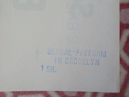 SEXUAL FREEDOM IN BROOKLYN FOLDED US ONE SHEET POSTER HARRY REEMS 1975 Movie posters