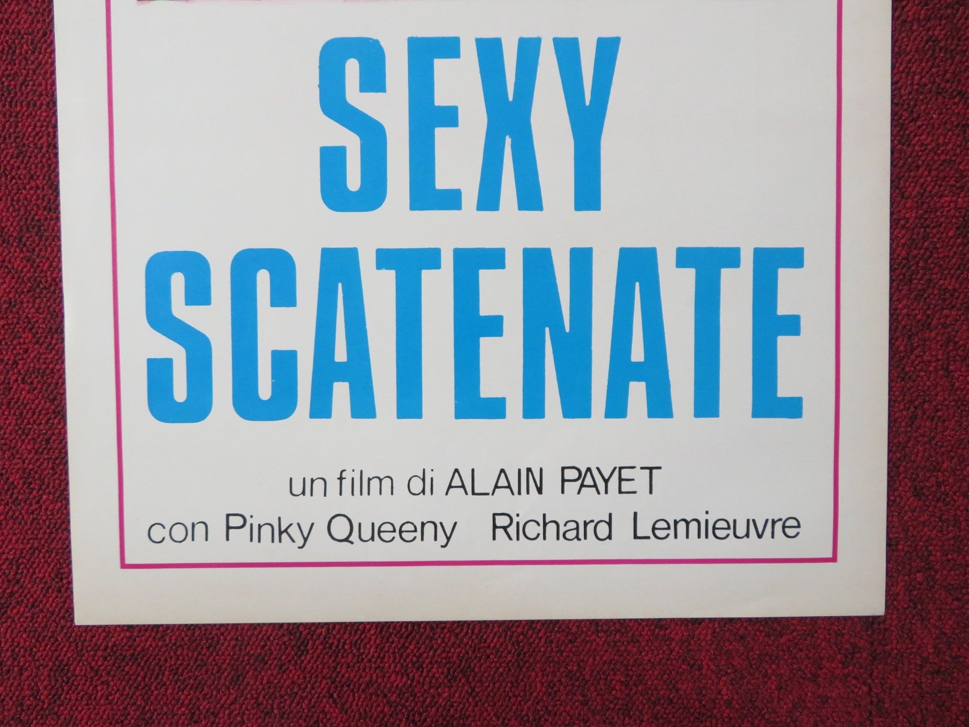 SEXY SCATENATE ITALIAN LOCANDINA POSTER PINKY QUEENY RICHARD LEMIEUVRE 1976 Rendezvous Cinema Movie posters