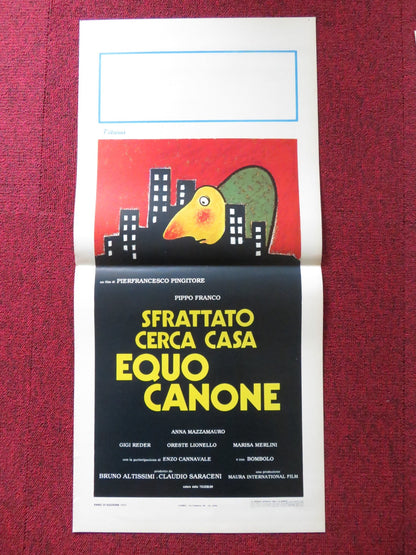 SFRATTATO CERCA CASA EQUO CANONE ITALIAN LOCANDINA POSTER PIPPO FRANCO 1983 Rendezvous Cinema Movie posters