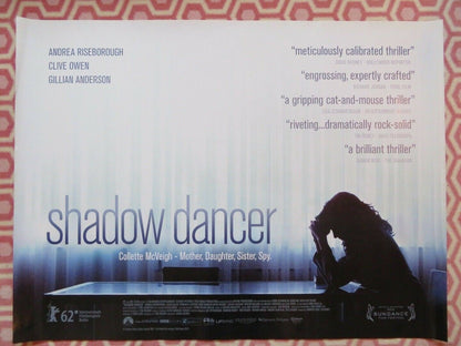 SHADOW DANCER QUAD (30"x 40") ROLLED POSTER ANDREA RISEBOROUGH CLIVE OWEN 2012 Rendezvous Cinema Movie posters