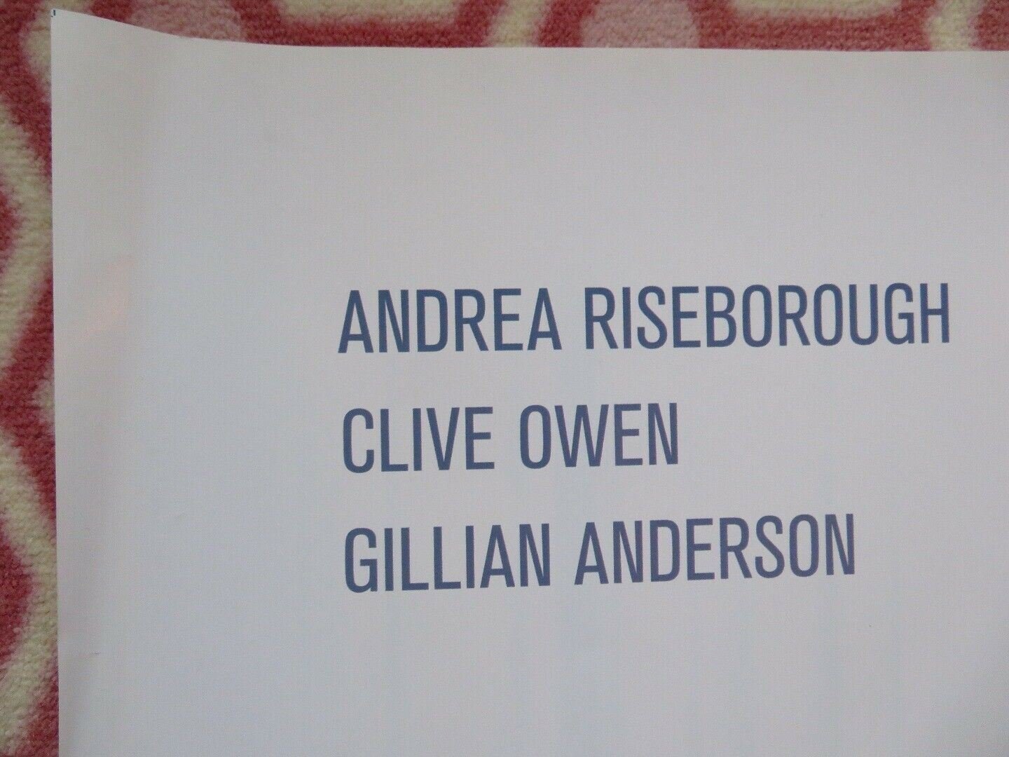 SHADOW DANCER QUAD (30"x 40") ROLLED POSTER ANDREA RISEBOROUGH CLIVE OWEN 2012 Rendezvous Cinema Movie posters