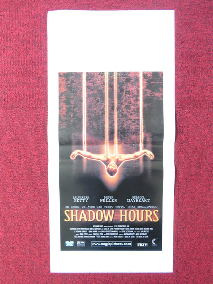 SHADOW HOURS ITALIAN LOCANDINA POSTER BALTHAZAR GETTY PETER WELLER 2000 Rendezvous Cinema Movie posters