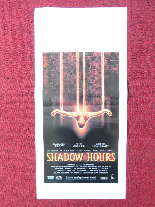 SHADOW HOURS ITALIAN LOCANDINA POSTER BALTHAZAR GETTY PETER WELLER 2000 Rendezvous Cinema Movie posters