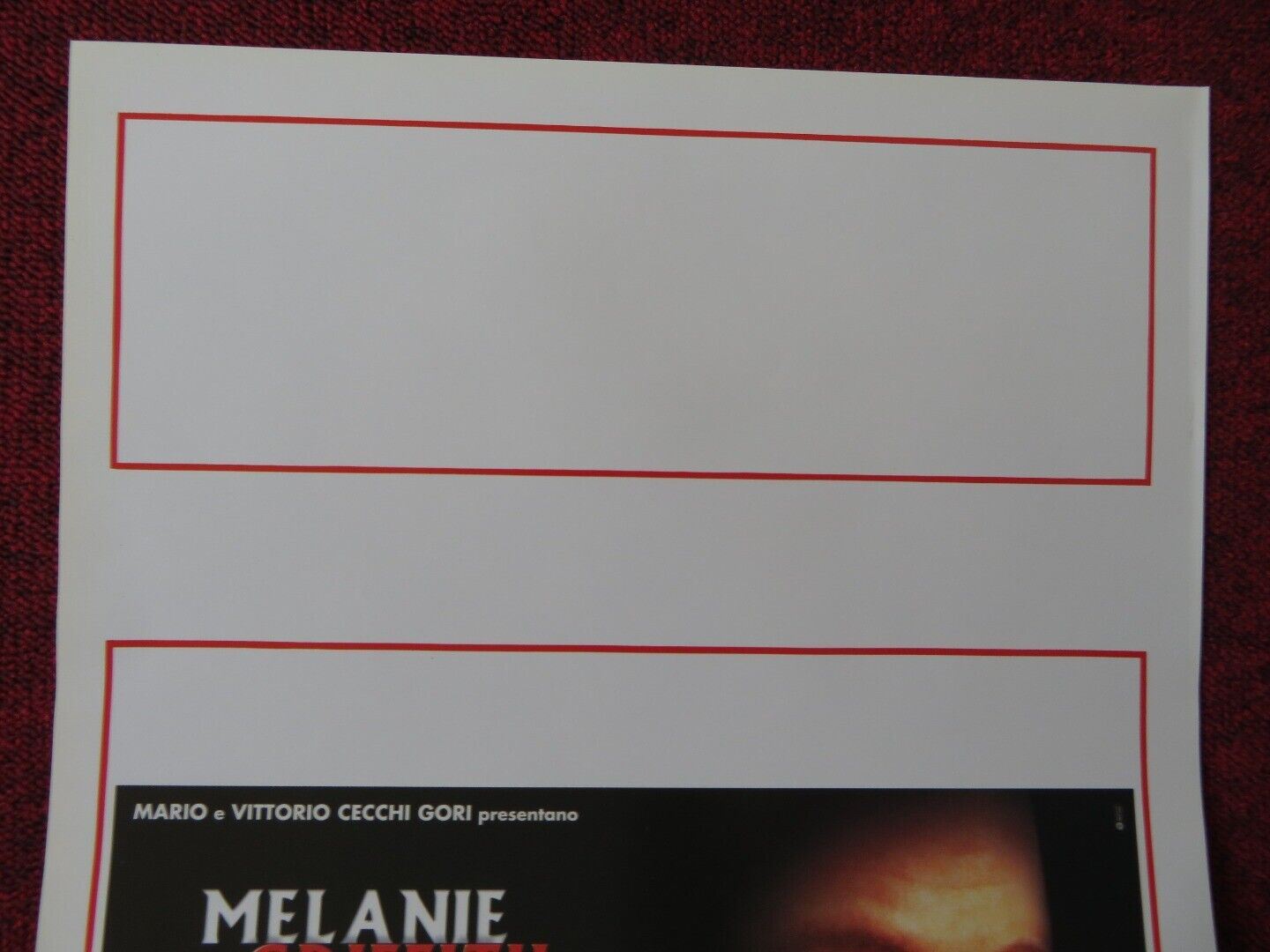 SHADOW OF DOUBT ITALIAN LOCANDINA (27.5"x13") POSTER MELANIE GRIFFITH 1999 - Rendezvous Cinema