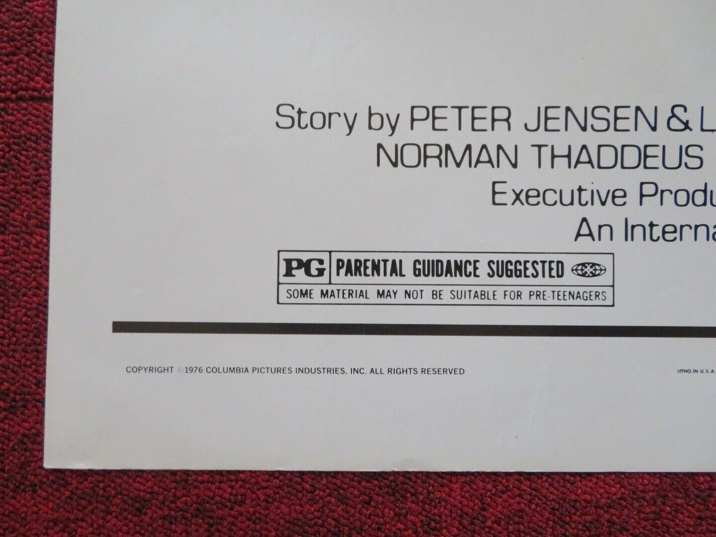 SHADOW OF THE HAWK FOLDED US ONE SHEET POSTER JAN MICHAEL VINCENT 1976 Movie posters