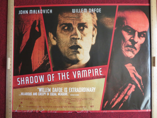 SHADOW OF THE VAMPIRE UK QUAD (30"x 40") ROLLED POSTER JOHN MALKOVICH DAFOE 2000 Rendezvous Cinema Movie posters
