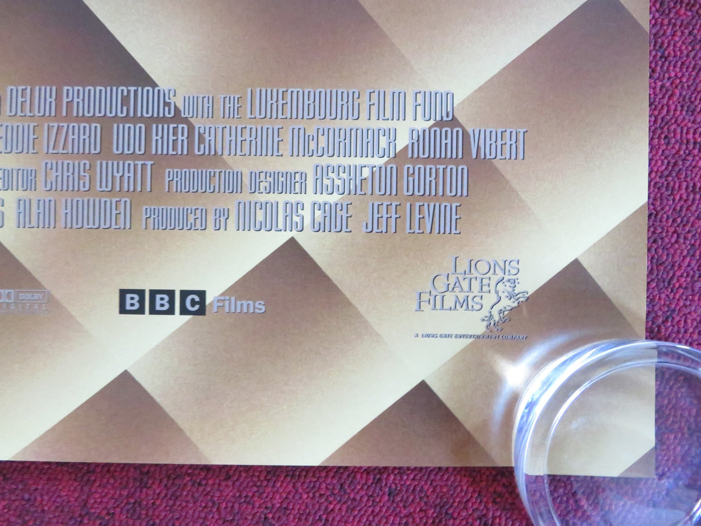 SHADOW OF THE VAMPIRE US ONE SHEET ROLLED POSTER MALKOVICH WILLEM DAFOE 2000 Rendezvous Cinema Movie posters