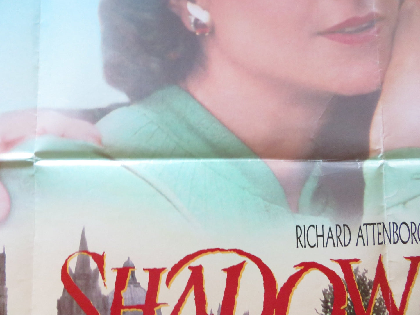SHADOWLANDS QUAD POSTER FOLDED ANTHONY HOPKINS DEBRA WINGER 1993 Rendezvous Cinema Movie posters