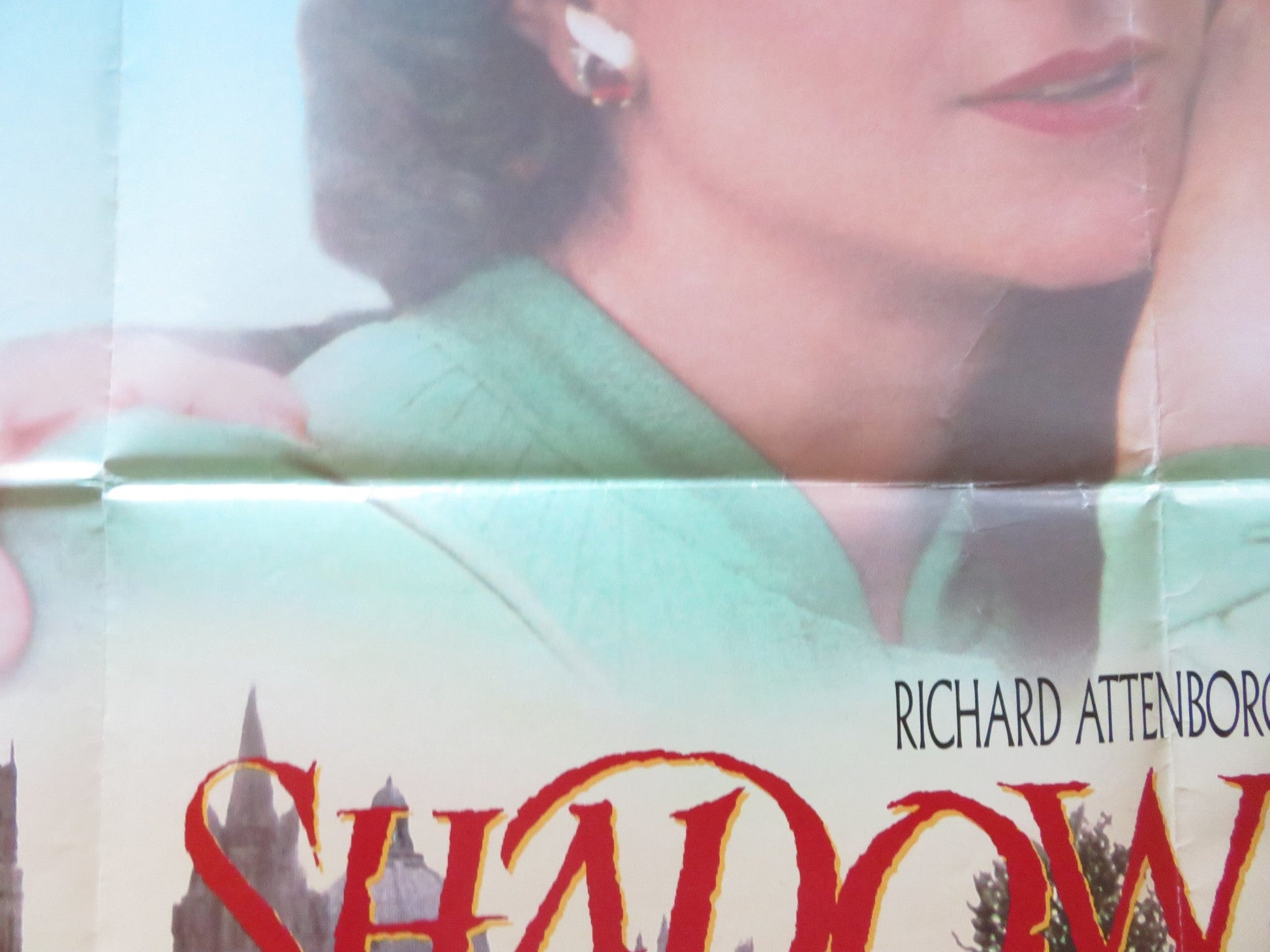 SHADOWLANDS QUAD POSTER FOLDED ANTHONY HOPKINS DEBRA WINGER 1993 Rendezvous Cinema Movie posters