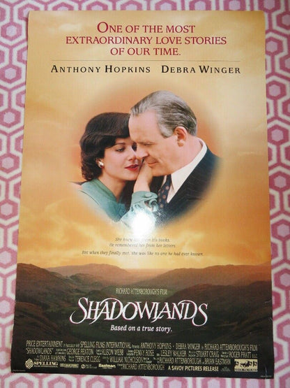 SHADOWLANDS US ONE SHEET ROLLED POSTER ANTHONY HOPKINS RICHARD ATTENBROUGH 1993 Movie posters