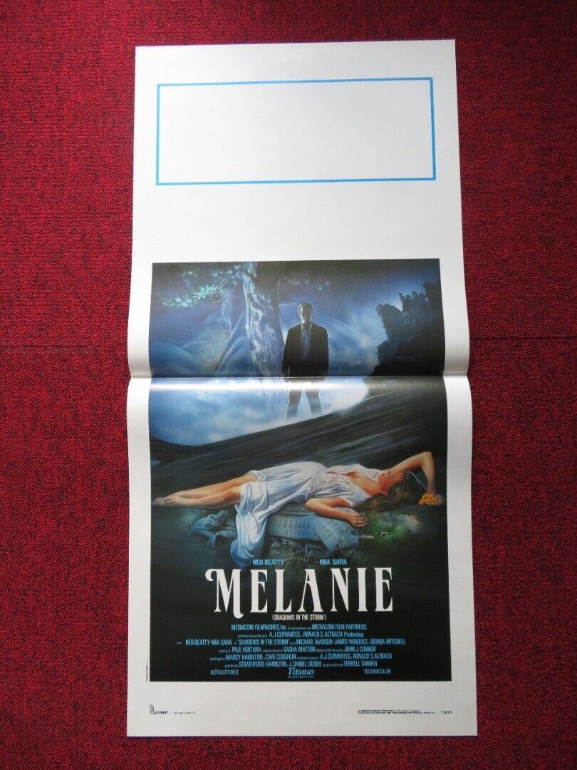 SHADOWS IN THE STORM ITALIAN LOCANDINA (27.5"x13") POSTER NED BEATTY 1988 Movie posters