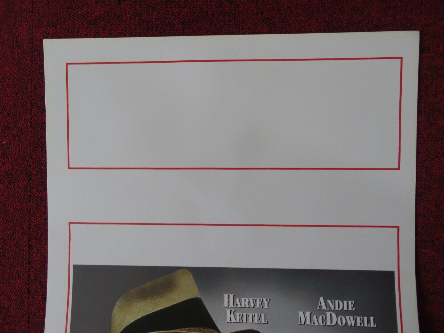 SHADRACH ITALIAN LOCANDINA (27.5"x13") POSTER HARVEY KEITEL ANDIE MACDOWELL '98 Movie posters