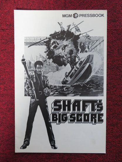 SHAFT'S BIG SCORE - PRESSBOOK UNCUT MGM RICHARD ROUNDTREE MOSES GUNN 1972 Rendezvous Cinema Movie posters
